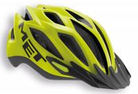 Helmet MET Crossover Matt Yellow (reflective stickers)