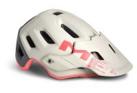 Helmet for enduro trail MET Roam Dirty White Gray Pink Matt