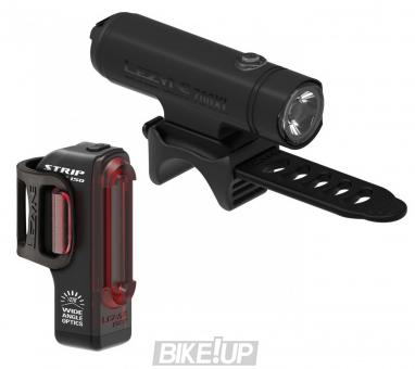 Set light LEZYNE CLASSIC DRIVE XL / STRIP PAIR Black Matt / Black