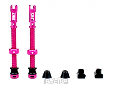 JUICE LUBES Tubeless Valves Pink 65mm 5060731387400