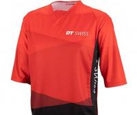 DT SWISS MTB Shirt Short Sleeve Red Black