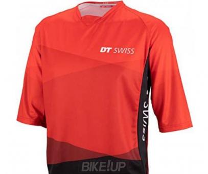 DT SWISS MTB Shirt Short Sleeve Red Black