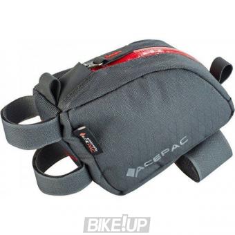 Bicycle frame bag on ACEPAC Tube Bag Grey