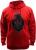 Sweatshirt Felt Hoody California Grizzly Men Red