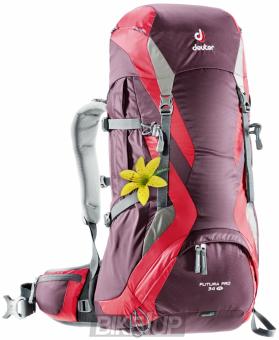 Female backpack Deuter Futura Pro 34 SL aubergine-fire