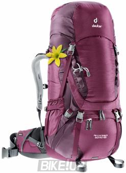 Female backpack Deuter Aircontact 50 + 10 SL blackberry-aubergine