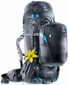 Female backpack Deuter Quantum 60 + 10 SL black-turquoise