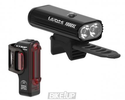 Set light LEZYNE LITE DRIVE 1000XL / STRIP PRO PAIR Black