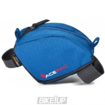 Bicycle frame bag on ACEPAC Tube Bag Blue