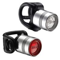 Lights front rear LED FEMTO DRIVE PAIR Silver