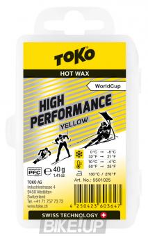 Wax with a high fluorine content TOKO High Performance yellow 40g