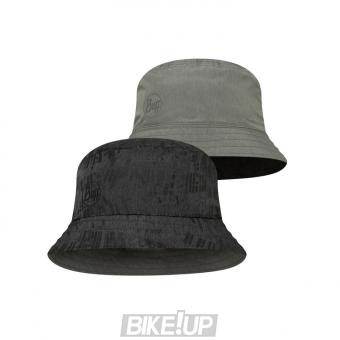 BUFF Travel Bucket Hat Gline Black Grey M/L