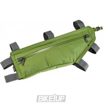 Bicycle frame bag on ACEPAC Zip Frame Bag L Green