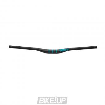 RACEFACE Handlebar NEXT 35 Riser Carbon 35x760mm 20mm Rise Turquoise HB13NX2035X760BLK320