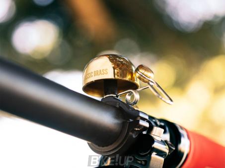 Bell bike Lezyne Classic Brass Bell Hard Mount Gold