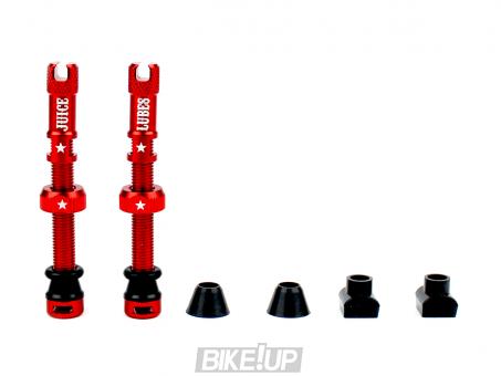 JUICE LUBES Tubeless Valves Red 48mm 5060731387356