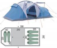 Six bed tent Pinguin Omega 6