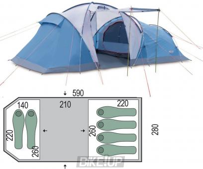 Six bed tent Pinguin Omega 6