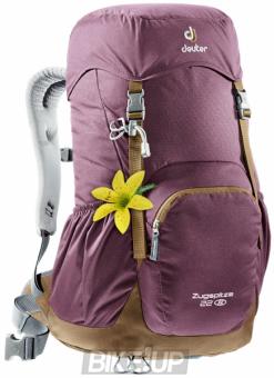 Women's trekking backpack Deuter Zugspitze 22 SL aubergine-lion