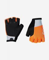 Cycling gloves POC Essential Road Mesh Short Glove Granite Grey / Zink Orange