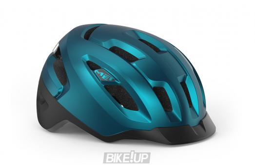 MET Helmet Urbex MIPS Teal Blue Metallic