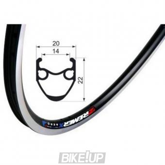 Rim Remerx RMX 5024 AERO, 622x14, SA + GBS / 32, silver, grooved spokes 32