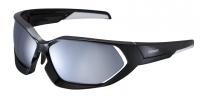 Points Shimano S51-X, FRAME: black mat / lenses: smoky silver mirror, transparent +