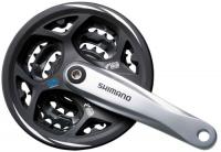 Crankset SHIMANO FC-M311, 175mm, 48X38X28, protection, silver / black