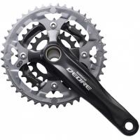 Cranks Shimano FC-M590 DEORE (3X9), with an integrating axis 175mm, 44X32X22, + carriage components BSA, black