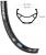 Rim Ryde DISC BULL 26 (559x24) Disc 36H Al MTB AV black