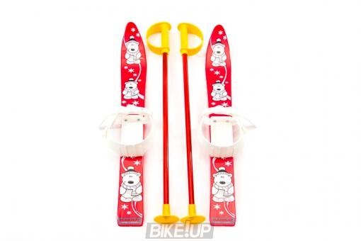 Skis with sticks Marmat children 70cm red