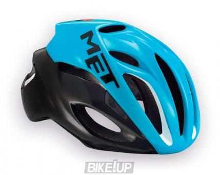Helmet highway MET Rivale Black Cyan