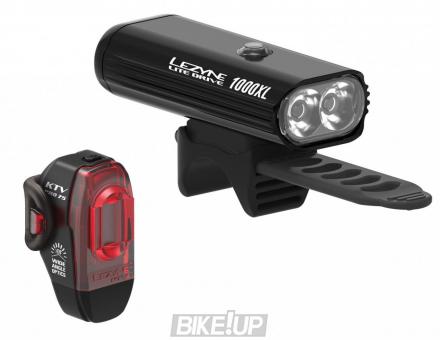 Set light LEZYNE LITE DRIVE 1000XL / KTV PRO PAIR Black