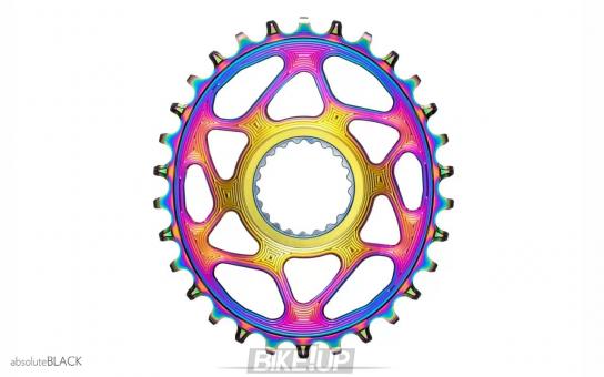 Chainring absoluteBLACK Oval XTR M9100 Direct Mount PVD Rainbow