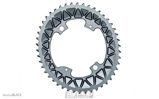 Chainring absoluteBLACK Oval Road/Gravel Subcompact 110/4 2X Grey