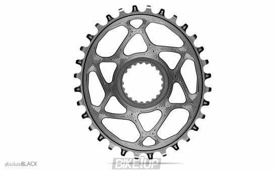 Chainring absoluteBLACK Oval XTR M9100 Direct Mount Grey
