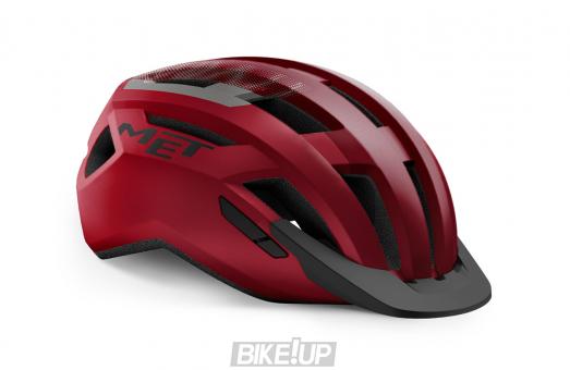 Helmet MET Allroad Red Black Matt