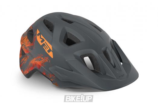 MET Helmet ELDAR Gray Orange Matt