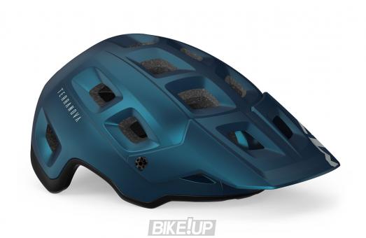 MET Helmet TERRANOVA Teal Blue Black Metallic Matt