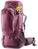 Backpack tourist female DEUTER Aviant Voyager 60+10L SL 5543 Maron Aubergine