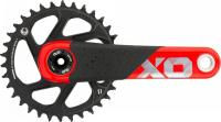 Crankset Sram X01 DH DUB 34T 165mm 10-11 Speed ​​Black Red 00.6118.604.000