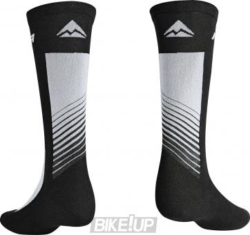 Socks MERIDA Socks Long Black Grey ROAD