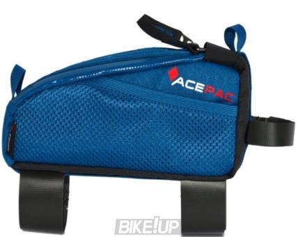 Bicycle frame bag on ACEPAC Fuel Bag M Blue