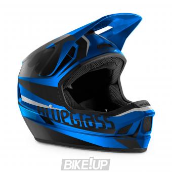 Fullface helmet BLUEGRASS Legit Blue Metallic Black Glossy