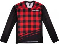RACEFACE Diffuse Long Sleeve Jersey Rouge
