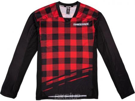 RACEFACE Diffuse Long Sleeve Jersey Rouge