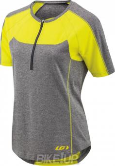 Velodzhersi female GARNEAU W S ICEFIT ZIP-T JERSEY 481 Gray Yellow