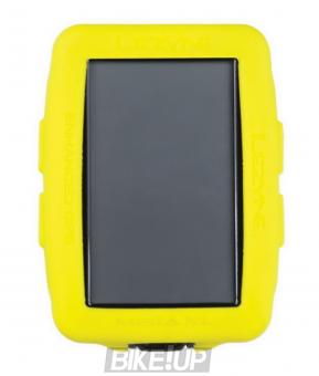 Case for bicycle computer Lezyne MEGA XL GPS COVER Yellow