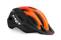 Helmet MET CROSSOVER BLACK ORANGE GLOSSY