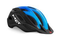 Helmet MET Crossover Black Cyan Glossy
